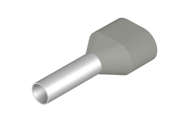 9037420000 WEIDMULLER TERMINAL PUNTERA HUECA DOBLE CAL 18AWG GRIS