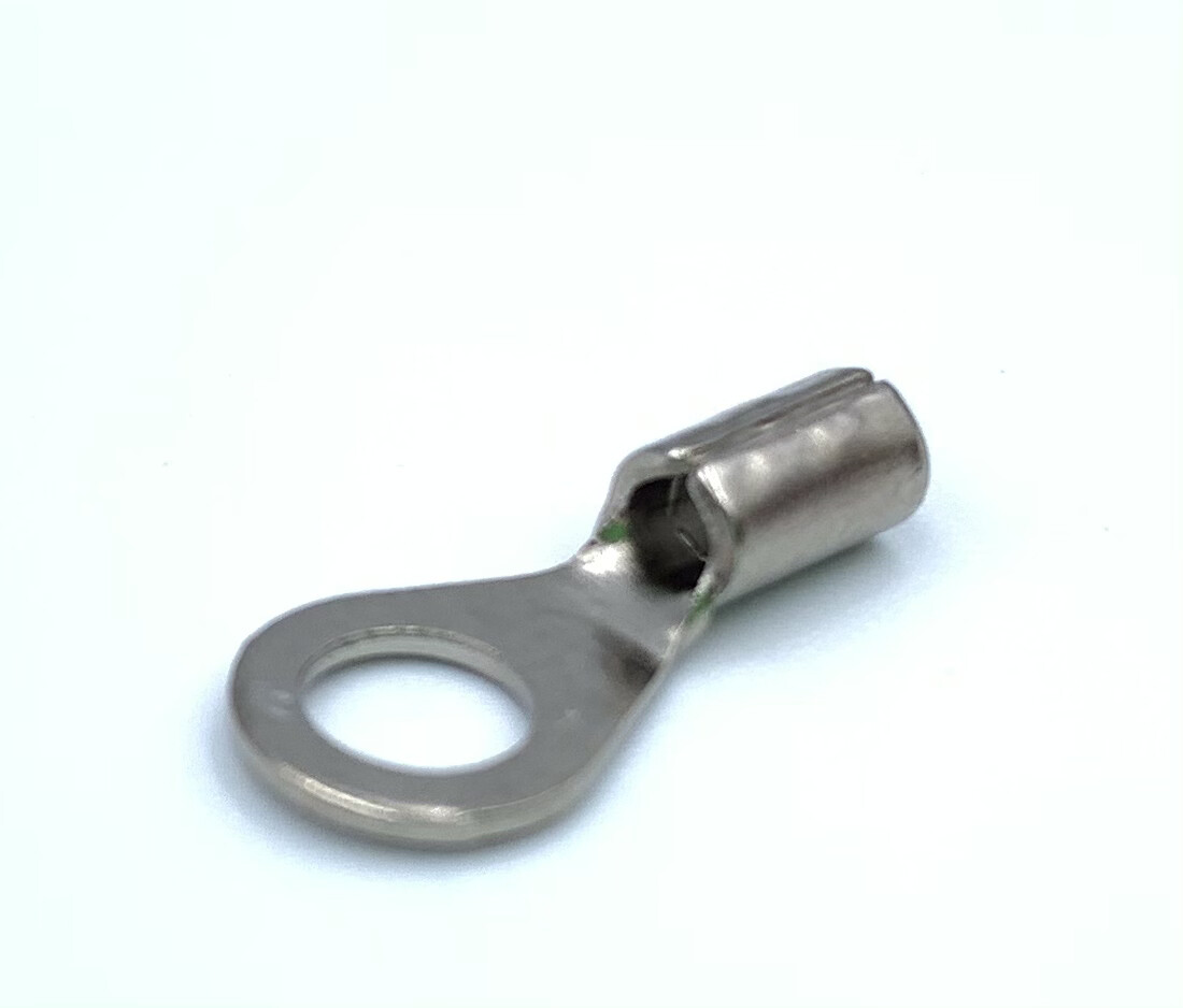 Zapata de ojillo alta temperatura cobre niquelado Z-10-INOX-1/4 10-12AWG Barreno 1/4 | MK Electro