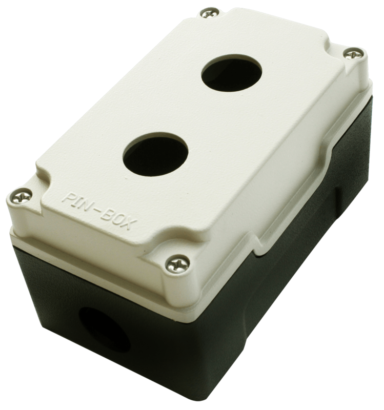 SGCB2202 SEGIBIZ BOTONERA ALUMINIO FUNDIDO 2 ORIFICIOS