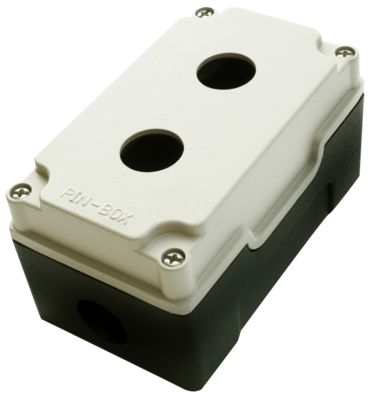SGCB2202 SEGIBIZ BOTONERA ALUMINIO FUNDIDO 2 ORIFICIOS