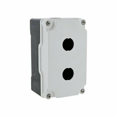 SGPB2202G SEGIBIZ BOTONERA PLASTICA 2 ORIFICIOS GRIS