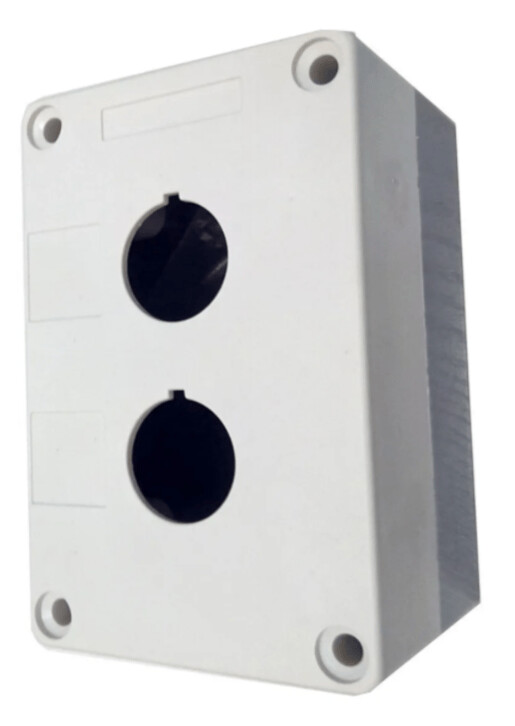 Botonera plástica LAY5-BOX2B 2 orificios blanca | DIXSEN Botonera plástica LAY5-BOX2B 2 orificios blanca | DIXSEN