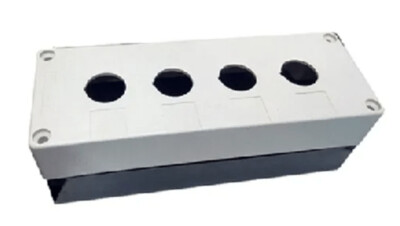 Botonera plástica LAY5-BOX4 4 orificios blanca | DIXSEN
