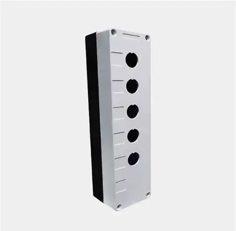 Botonera plástica LAY5-BOX5 5 orificios blanca | DIXSEN