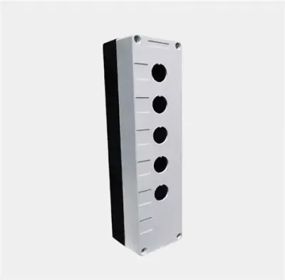 Botonera plástica LAY5-BOX5 5 orificios blanca | DIXSEN