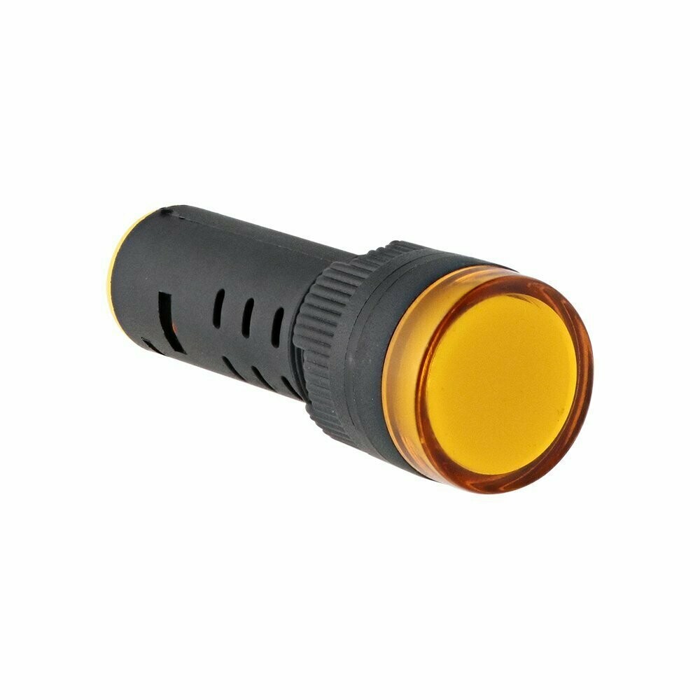 Piloto LED amarillo AD16B-16D-Y-12V 16 mm 12V | ANDELI