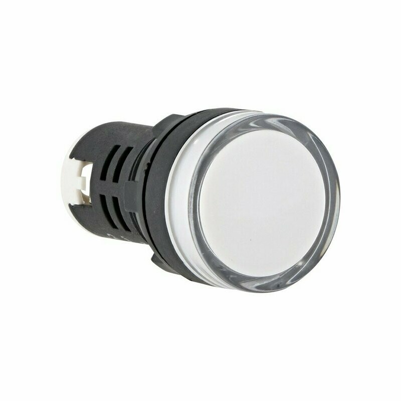 Piloto LED blanco AD16B-22DS-W-24V 22 mm 24V | ANDELI