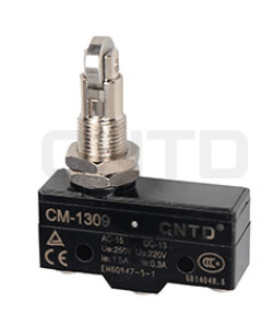 Micro Switch de pivote con rodillo lineal invertido CM-1309, 15A 250V 1NA+1NC | CNTD