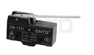 Micro Switch palanca larga CM-1701, 15A 250V 1NA+1NC | CNTD