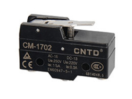 Micro Switch palanca mediana CM-1702, 15A 250V 1NA+1NC | CNTD