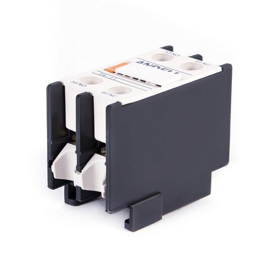 Contacto auxiliar frontal para contactor F4-11 1NA+1NC | ANDELI