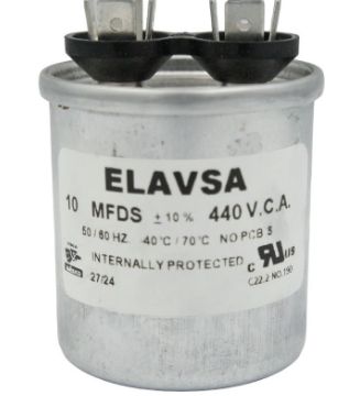 CA10MF440 ELAVSA CAPACITOR METALICO DE TRABAJO CONTINUO 10MF 440V CA10MF440 ELAVSA CAPACITOR METALICO DE TRABAJO CONTINUO 10MF 440V
