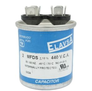 CA2MF440 ELAVSA CAPACITOR METALICO DE TRABAJO CONTINUO 2MF 440V CA2MF440 ELAVSA CAPACITOR METALICO DE TRABAJO CONTINUO 2MF 440V