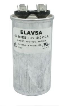 CA45MF440 ELAVSA CAPACITOR METALICO DE TRABAJO CONTINUO 45MF 440V CA45MF440 ELAVSA CAPACITOR METALICO DE TRABAJO CONTINUO 45MF 440V