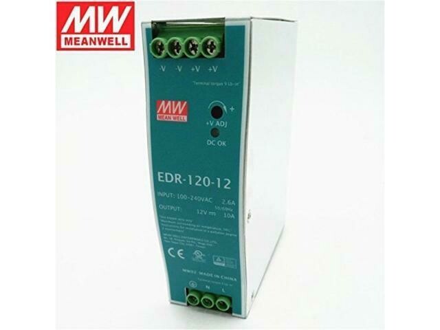 EDR12012 MEANWELL FUENTE MONOFASICA 10AMP SALIDA 12 VDC