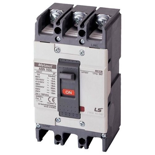 Interruptor Termomagnético en Caja Moldeada ABN103D 60A Tamaño 1 | LS Electric