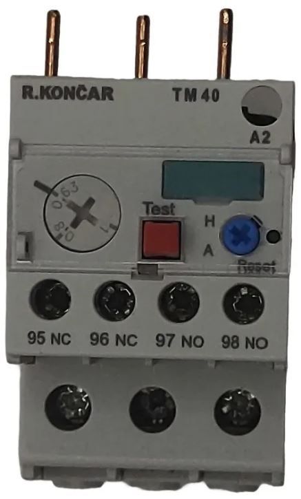 Relevador Térmico de Sobrecarga RADE KONCAR TM 40 (0,63-1)A , 0.63-1A | Protección Motor Industrial