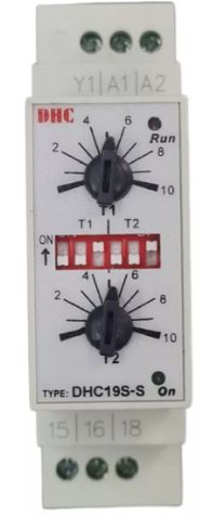 DHC19SS DHC TIMER PARA RIEL DIN ASIMETRICO 24-240 VAC/DC DHC19SS DHC TIMER PARA RIEL DIN ASIMETRICO 24-240 VAC/DC