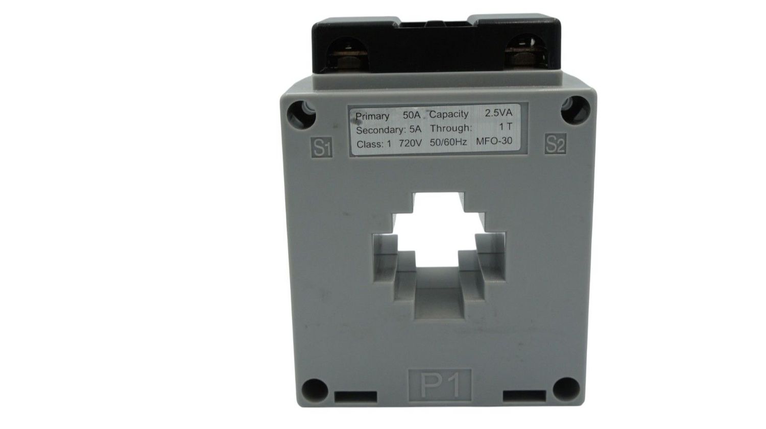 MFO30505A TAIWAN METERS TRANSFORMADOR NUCLEO PARTIDO 50/5A