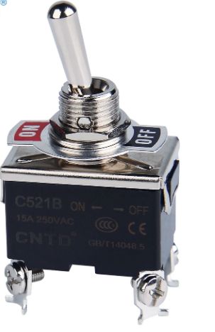 Interruptor cola de rata inestable (momentáneo) C5R21B  ON-OFF 15A 250V | CNTD