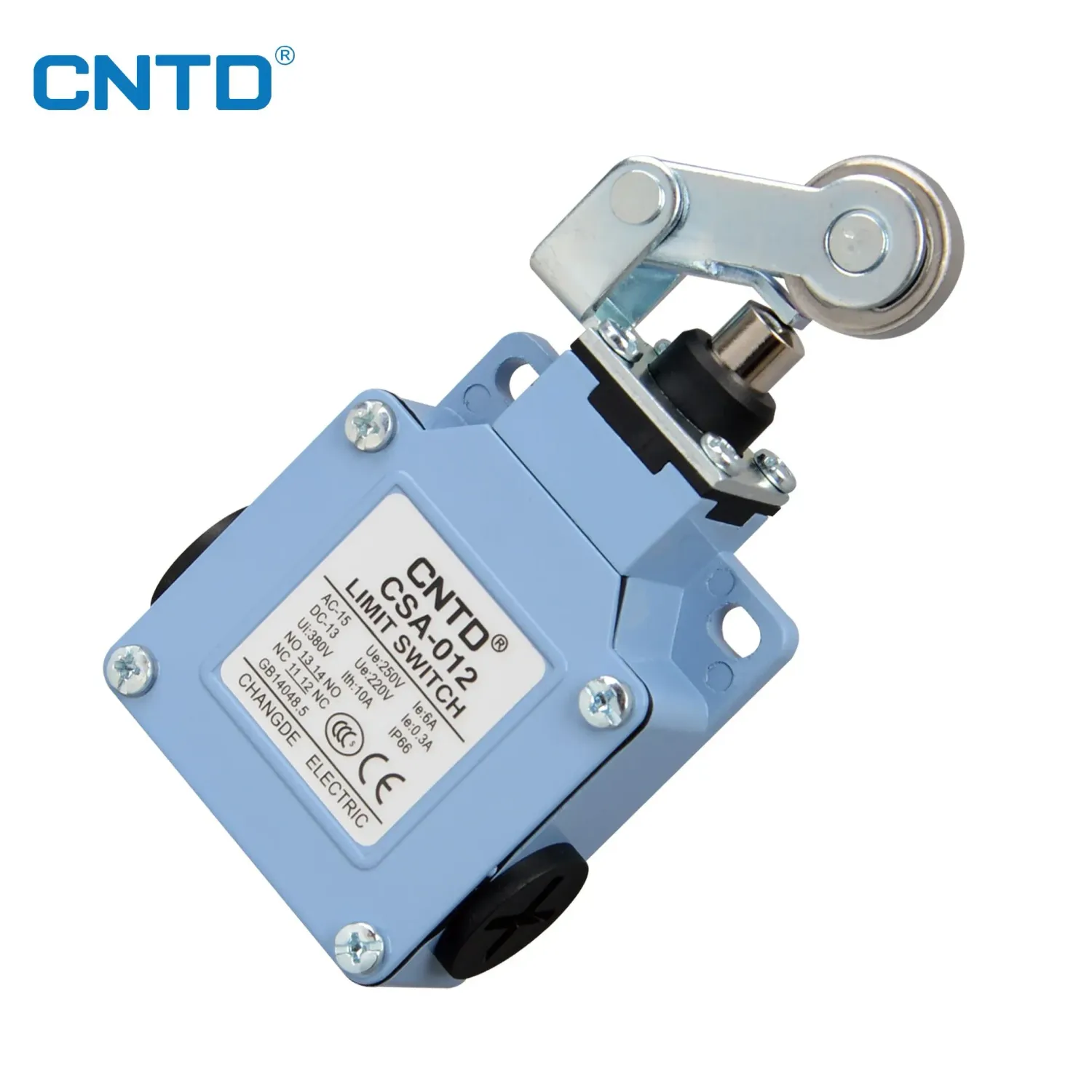 Limit Switch vertical brazo oscilante con rodillo CSA-012 , 1NC + 1NO | CNTD