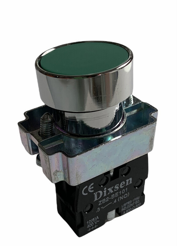Botón pulsador rasante verde LAY5-BA31 1NO 22 mm | DIXSEN