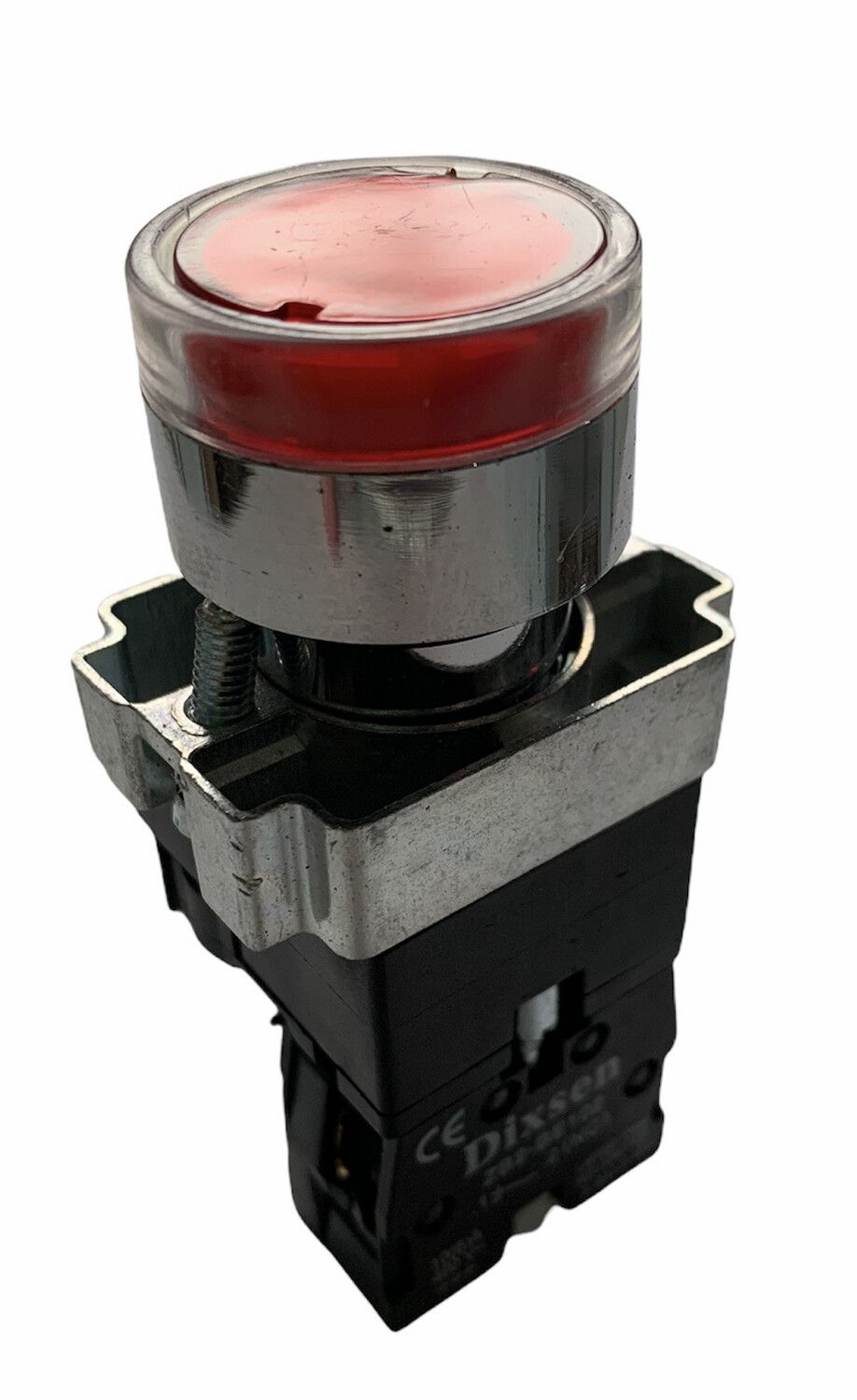 Botón pulsador iluminado rojo XB2-BW3462 momentáneo 22 mm | DIXSEN