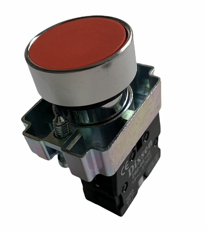 Botón pulsador rasante rojo LAY5-BA42 1NC 22 mm | DIXSEN