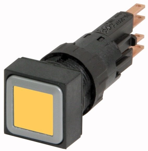 86784 EATON MOELLER BOTON 16 MM CUADRADO RETENIDO DE 25X25 MM AMARILLO