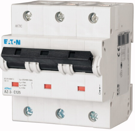 Interruptor Termomagnético AZ MCB, 3Polos 80A curva C, riel DIN | Eaton Moeller