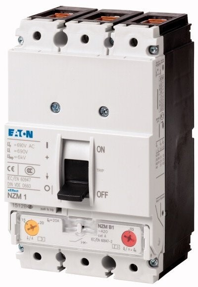 Interruptor Termomagnético en Caja Moldeada NZMB1-A50, 50A | Eaton Moeller