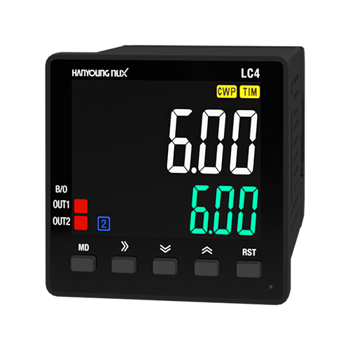 LC4P61NA HANYOUNG CONTADOR 48X48 MM 1 PREDETERMINADO 6 D�GITOS 100-240VCA INPUT NPN-PNP SALIDA SSR Y RELAY 1NA + 1NC 3A 240VCA