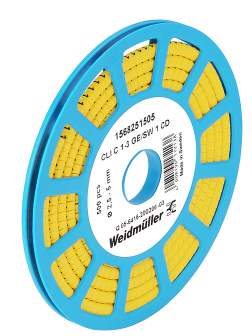 1568241520 WEIDMULLER MARCACABLE RL 500PZ 16-22 AWG CLIC02-3GE/SW6CD