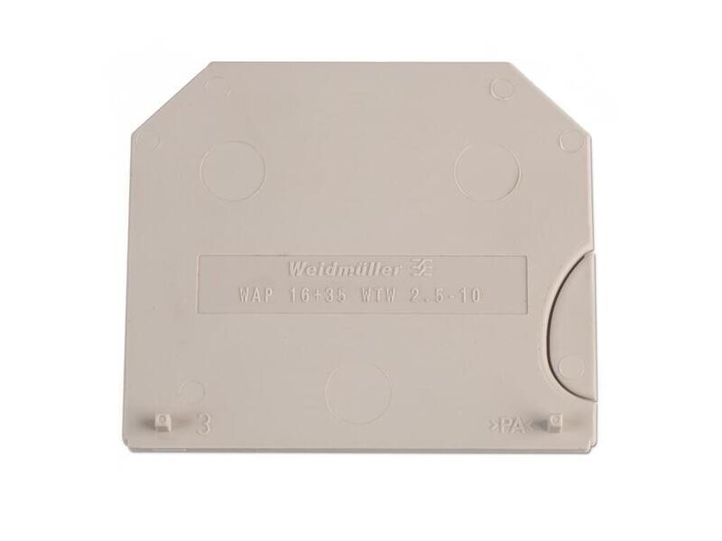 1050100000 WEIDMULLER TAPA FINAL/SEPARADOR WAP16+35WTW2.5-10 1050100000 WEIDMULLER TAPA FINAL/SEPARADOR WAP16+35WTW2.5-10