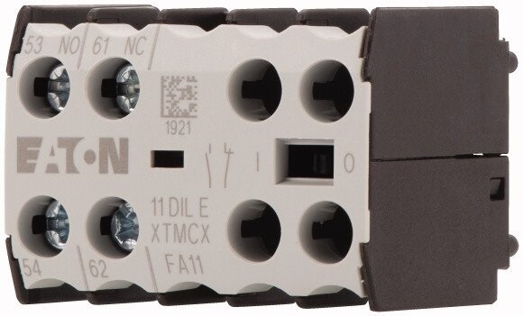 010224 Eaton Moeller 11DILE Contacto Auxiliar Frontal 1NA+1NC