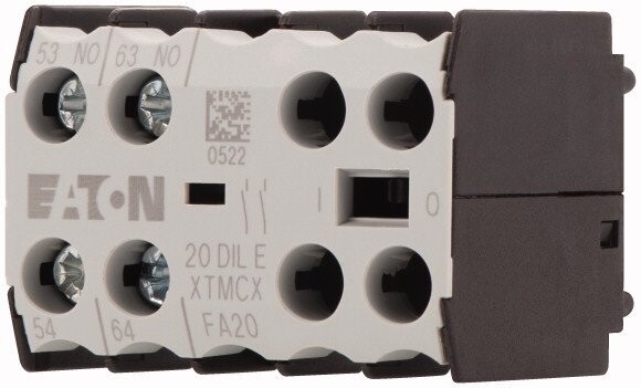 010208 Eaton Moeller 20DILE Contacto Auxiliar Frontal 2NA