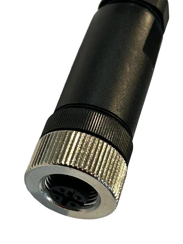 Conector para sensor M12 hembra recto M12RH4K , 4 pines | MK ELECTRO