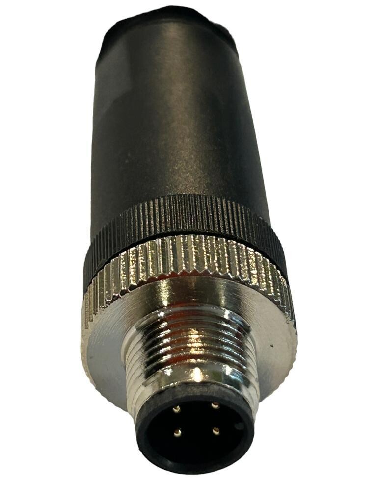 Conector para sensor M12 macho recto M12RM4K , 4 pines | MK ELECTRO