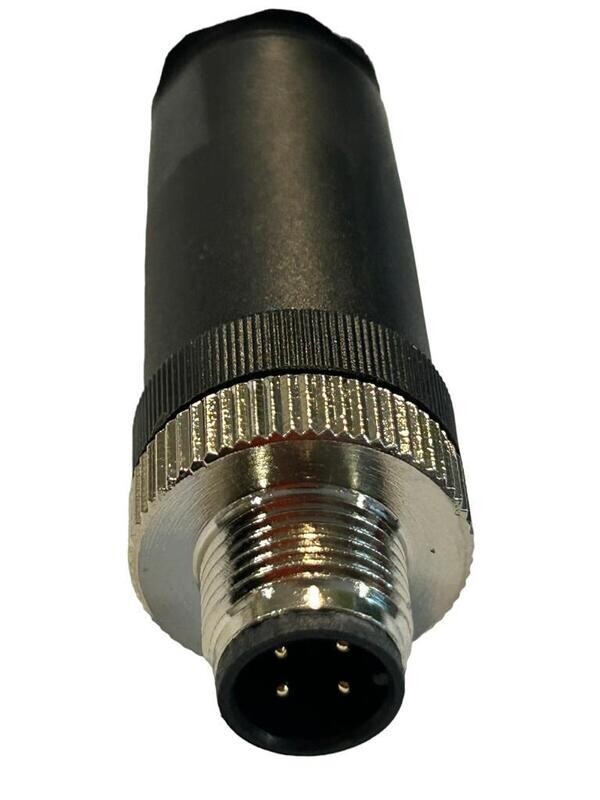 Conector para sensor M12 macho recto M12RM4K , 4 pines | MK ELECTRO