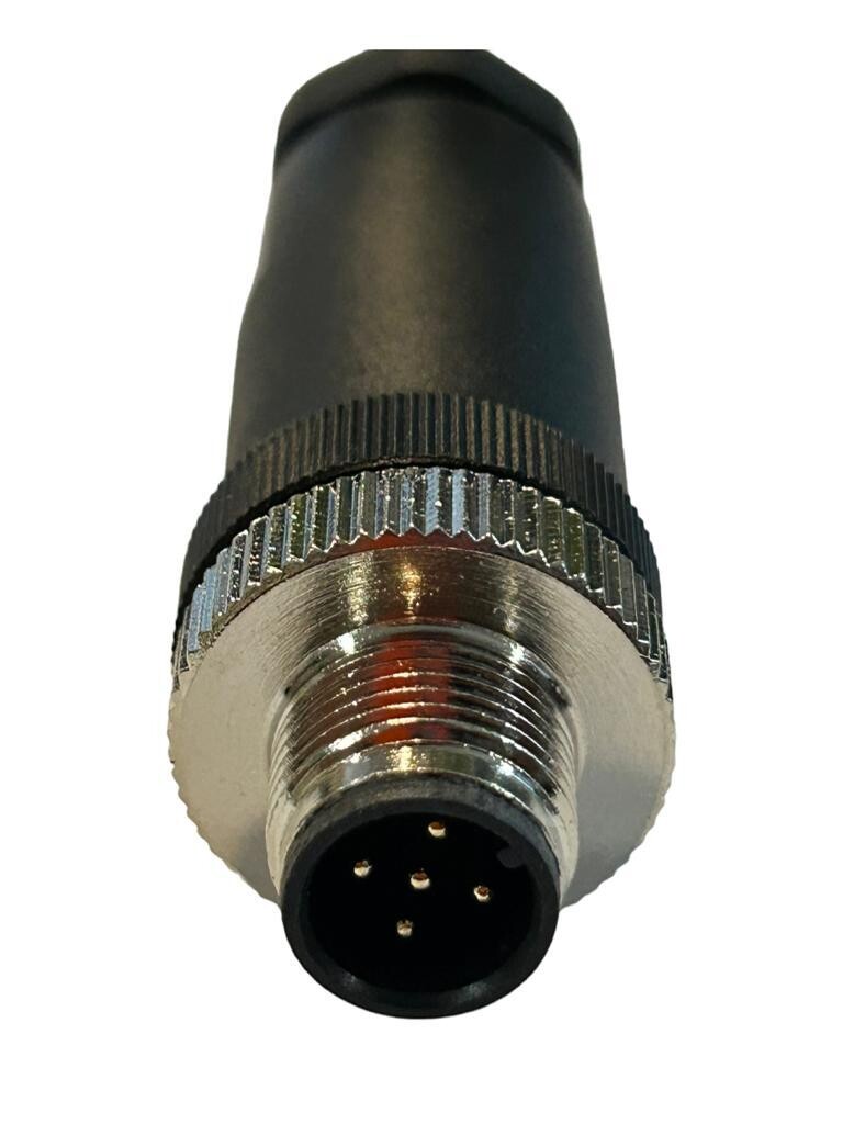 Conector para sensor M12 macho recto M12RM5K , 5 pines | MK ELECTRO