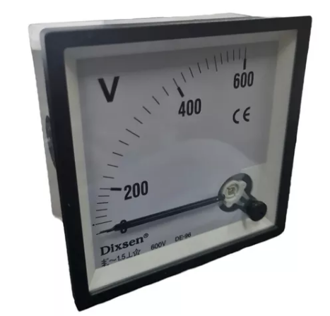 Amperímetro analógico DE-96600VAC 0-600A CA 96x96 mm | DIXSEN