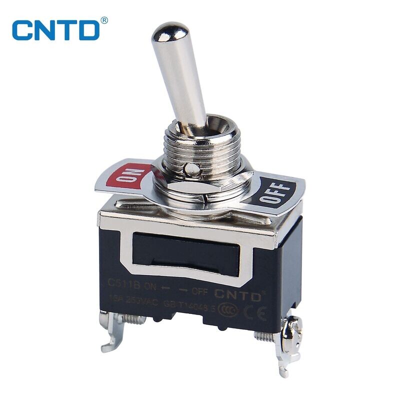 C511B CNTD INTERRUPTOR COLA DE RATA 2 POSICIONES ON-PFF 2 TORNILLOS 15 AMP