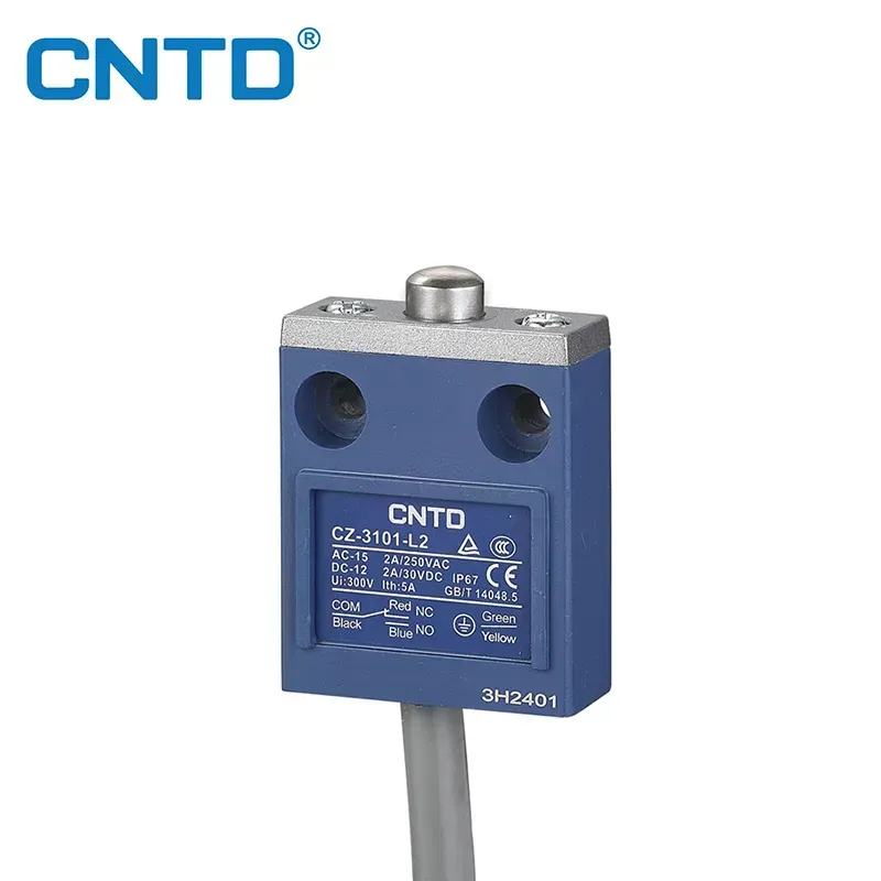 Limit Switch vertical precableado pivote corto metálico CZ-3101 1NC+1NO | CNTD Limit Switch vertical precableado pivote corto metálico CZ-3101 1NC+1NO | CNTD
