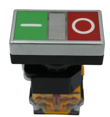 Botón Doble Tecla Arranque-Paro M22MK-DT 22 mm 2NA+2NC| MK ELECTRO