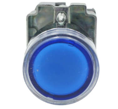 Botón pulsador iluminado azul XB2-BW3661 momentáneo 22 mm | DIXSEN