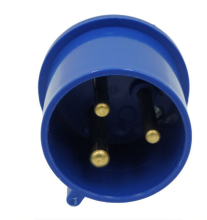 Conector industrial macho aéreo NM023, 32A 2 Polos + Tierra | MK ELECTRO