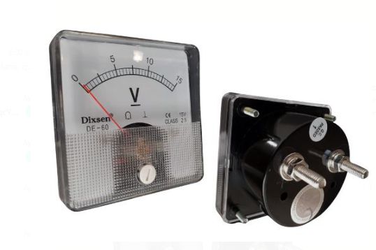 Volmetro analógico DE-6050VDC 0-50V CD 60x60 mm | DIXSEN