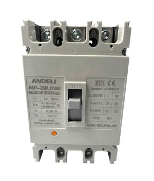 Interruptor Termomagnético en Caja Moldeada AM1-400L-3P315A 3 Polos 315 A | ANDELI