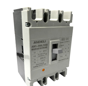 Interruptor Termomagnético en Caja Moldeada AM1-250L-3P250A 3 Polos 250 A | ANDELI