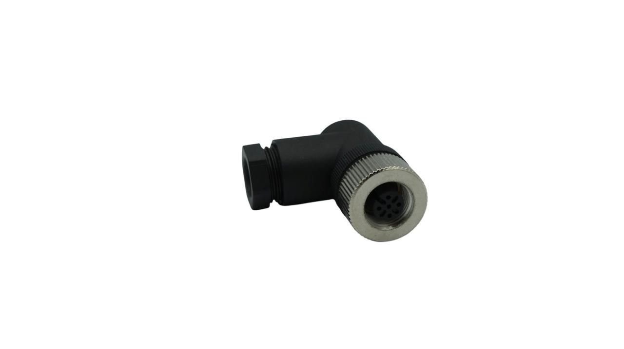 Conector para sensor M12 hembra acodado M12CH5K , 5 pines | MK ELECTRO